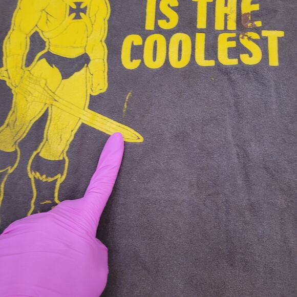 Vintage He-Man Masters-of-the-Universe Shirt 3XL 27x33 Brown - Picture 5 of 16